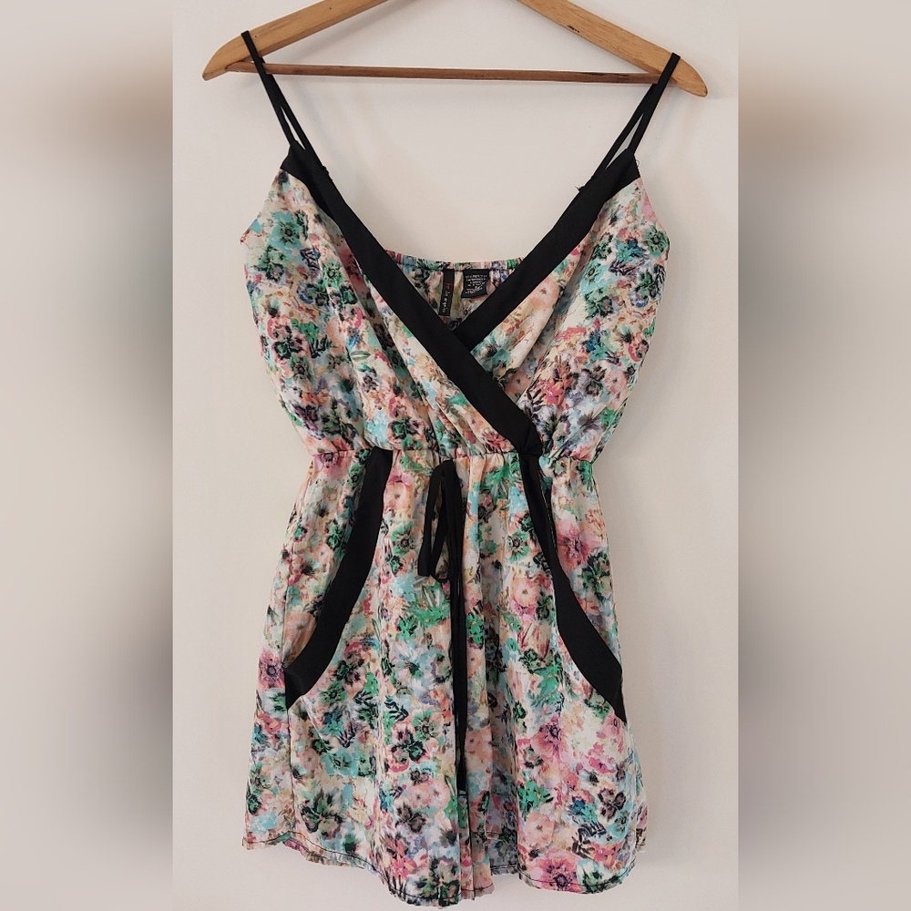 FIRE Los Angeles Floral Jumpsuit Womens Small
